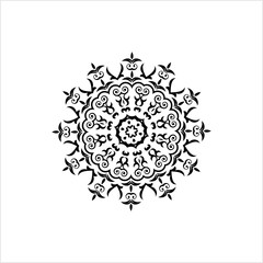 Tribal Tattoo Circular Design