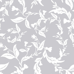 Fototapeta premium Blooming Branch Seamless Pattern.