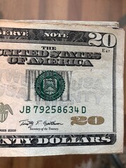 twenty dollar bills