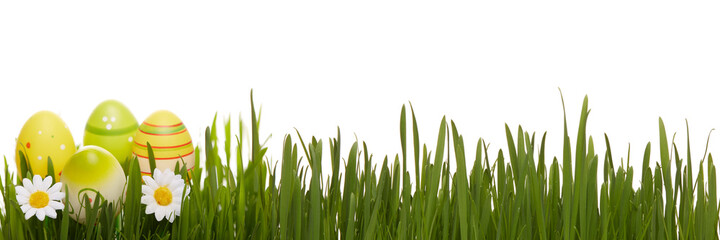 Easter extra wide panorama banner background.