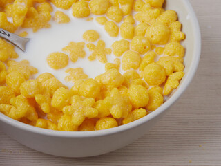 a delicious Breakfast cereal with milk