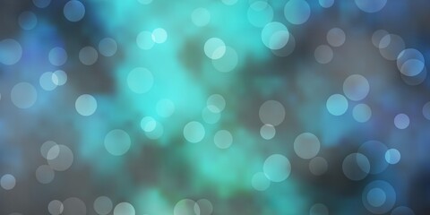 Light Blue, Green vector backdrop with circles.