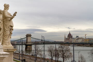 Fototapeta premium Ciudad de Budapest en el pais de Hungria o Hungary