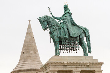 Bastion de los Pescadores e Iglesia de Matias en la ciudad de Budapest, pais de Hungria