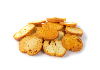 Crunchy Croutons, Bruschetta Crackers, Rusks or Small Fried Bread