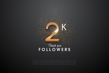 2k followers of illustrator background.