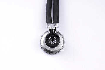 Fototapeta na wymiar Medical stethoscope on a white background. Healthcare concept.