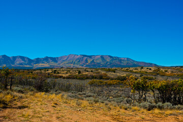 USA, Utah. Monticello, Abajo Mountains