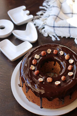 chocolate cake on a plate