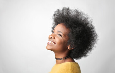 portrait of young smiling black woman