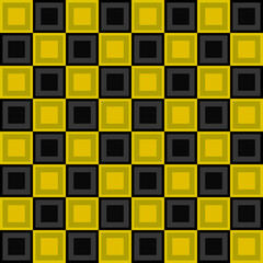 Taxi Checkered Pattern. 8x8 Taxi Checker Pattern. Black Yellow Pattern.