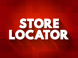 Store Locator text quote, concept background