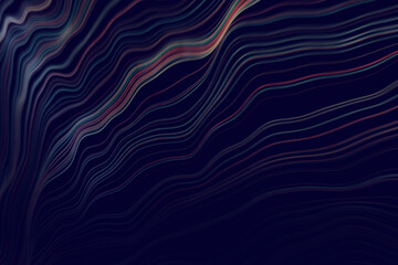 Subtle Abstract Waving Technology Flowing Turbulent Lines Background