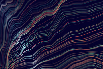 Motion Waving Lines Abstract Technology Digital Data Colorful Blue Curves Wallpaper Background