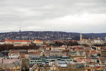 Deurstickers Panoramica, panoramic, vista, view o skyline en la ciudad de Budapest, en el pais de Hungria © Alvaro Martin
