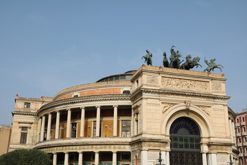 Obraz premium Theater in Palermo, Sicily Italy