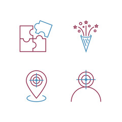 Target and Goal set icon, isolated Target and Goal set sign icon, vector illustration