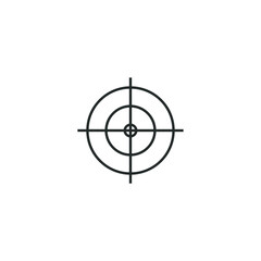 Target icon, isolated Target sign icon, vector illustration