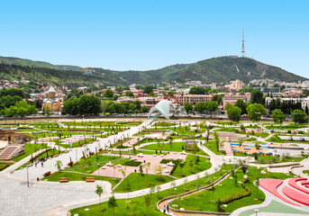 Park Rike in center of Tbilisi, Georgia
