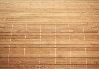 Brown beige bamboo wood mat background texture
