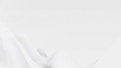 White Smooth Waves Corporate Background
