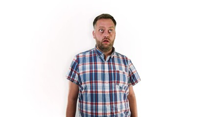 Man sees something scary and is scared #TheCoolStockGuy