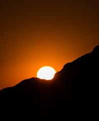 Fototapeta premium Tramonto in montagna 