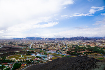 Fototapeta na wymiar Hail City landscape - Saudi Arabia - Panoramic view Ḥaʼil Province ksa 