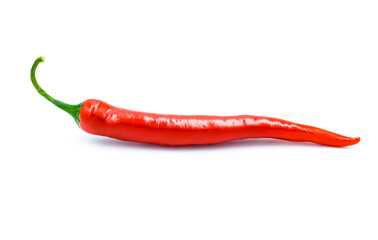 Chilli pepper isolated on white background - obrazy, fototapety, plakaty