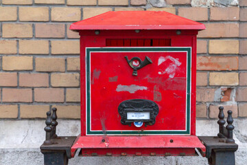 Buzon de correos, Mailbox o Postbox en la ciudad de Budapest, en el pais de Hungria