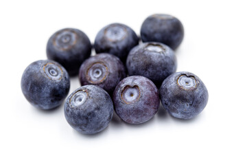 Blueberry isolated on white background - obrazy, fototapety, plakaty