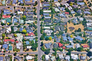 Luftaufnahme von australischer Ortschaft