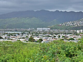 Fototapeta na wymiar Blick auf East Honolulu