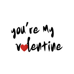 Isolated valentine lyric love you romantic icon - Vector