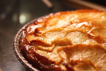 Pastel de manzana borde