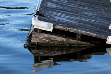 Corner of an old dock.