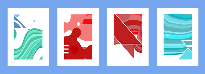 Abstract geometric pattern background for brochure cover design.