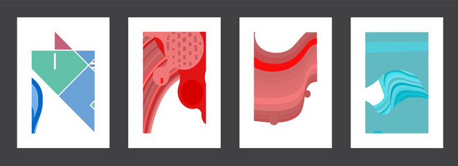 Abstract geometric pattern background for brochure cover design.