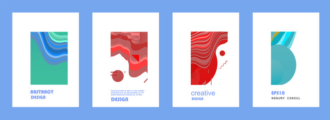 Abstract geometric pattern background for brochure cover design.