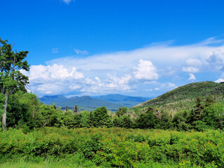 Fototapeta na wymiar Scenic view of the White Mountains in New Hampshire