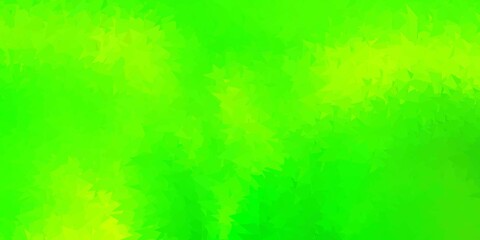 Light green, yellow vector gradient polygon texture.