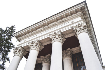 Building, architectural structure, columns, architecture