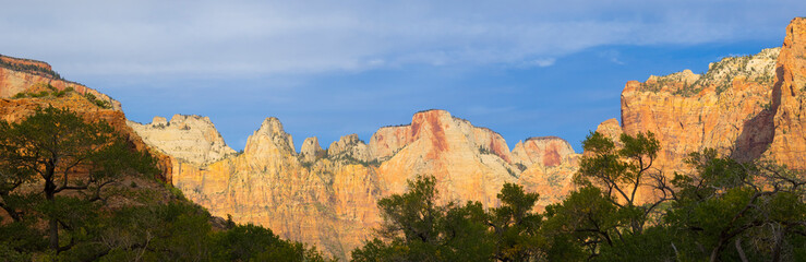 USA, Utah. Zion National Park, Towers of the Virgin
