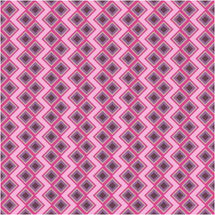 Abstract geometric sqaure background in neutral colors. Seamless purple and pink vector pattern. Fashion fabric patchwork design. Simple geometry chevron pattern