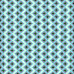 Abstract geometric sqaure background in neutral colors. Seamless green, purple, and blue vector pattern. Fashion fabric patchwork design. Simple geometry chevron pattern