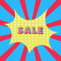 Obraz premium shouting pop art price tag
