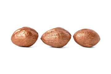 Three golden nuts