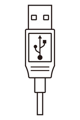 usb端子（モノクロ）