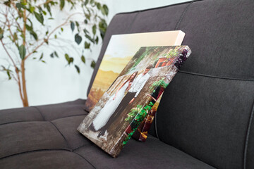Canvas prints. Photo printed on canvas with gallery wrapping on stretcher bar