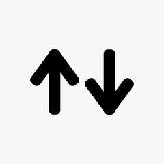 Arrow Icon in trendy flat style isolated on white background. Arrow symbol for your web site design, logo, app. Vector illustration.